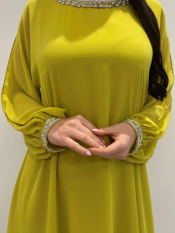 2 Pc Chiffon Handmade Embroidery